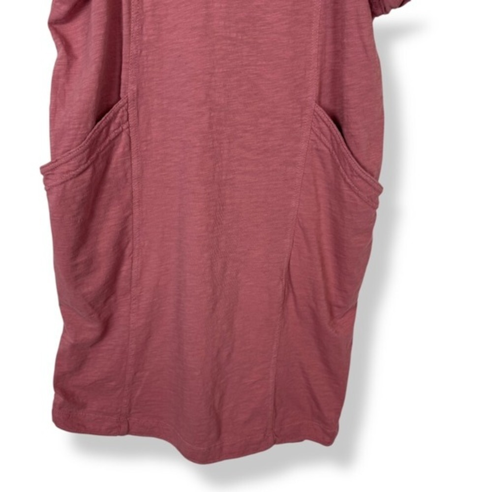 Daily Practice Anthropologie Dress Petite Size XS Womens Pink Ruffle Pockets - Picture 5 of 14